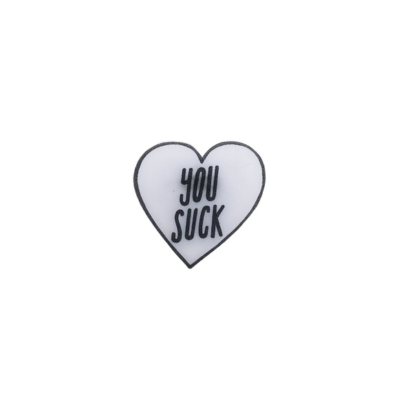 Ness Lee Accessories - NESS LEE Plastic Heart Brooch